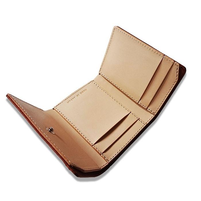 三つ折り財布 日本製 新喜皮革 オイルコードバン 三つ折りウオレット