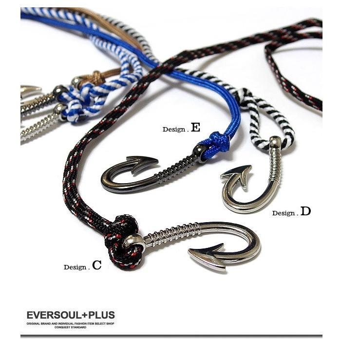 ブレスレット Eversoul Plus ロープ ラップブレス 釣り針モチーフ 真鍮 カジュアル アクセサリー ファッション ブランド 男性用 メンズ S Mau Eplus565 ショコラ 通販 Yahoo ショッピング