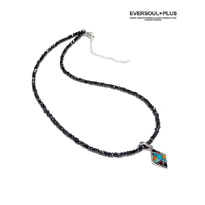 ネックレス Eversoul Plus シルバー925 天然石 ブラックスピネル 黒尖晶石 ネイティブ アクセサリー ファッション ブランド メンズ 送料無料 S Mau Eplus621 ショコラ 通販 Yahoo ショッピング