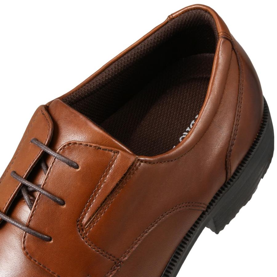 【SALE】ビジネスシューズ メンズ 本革 革靴 軽量 軽い ハイドロテック アクティブライト ブラウン 茶色 外羽根 クッション性 プレゼント HD1401｜shoe-chiyoda｜08