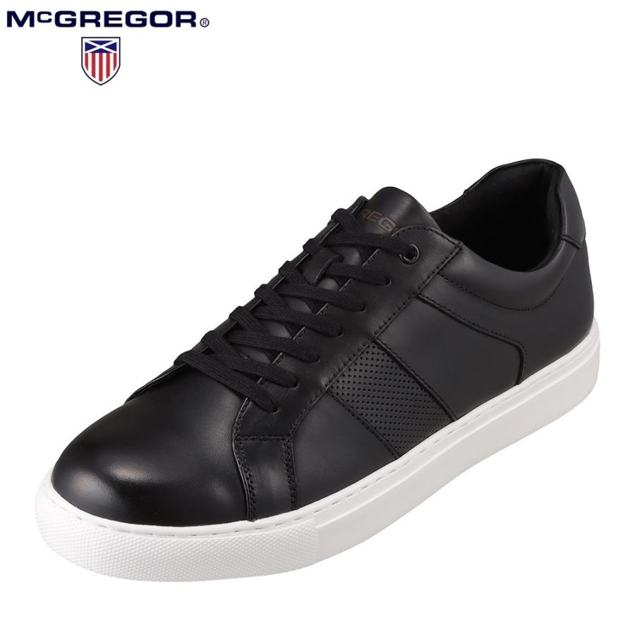 マックレガー Mcgregor Mc80 メンズ カジュアルシューズ 本革 レザー 軽量 軽い 小さいサイズ対応 ブラック 59 Off