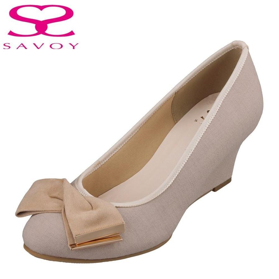 サボイ Savoy Sa レディース パンプス ビッグリボン ウェッジソール 人気 ブランド ベージュ Shoe Plaza シュープラザ 通販 Paypayモール