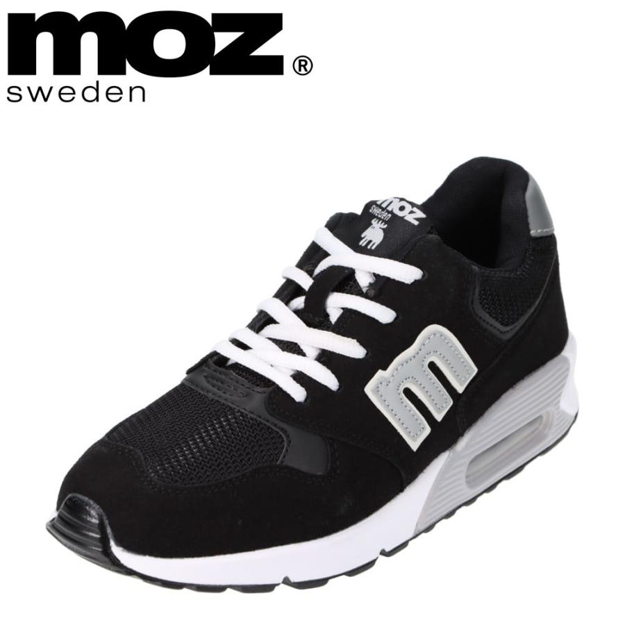 モズ スウェーデン MOZ sweden MOZ-9023 レディース | スニーカー | 軽量 軽い | エアーソール クッション性 | ブラック3,179円