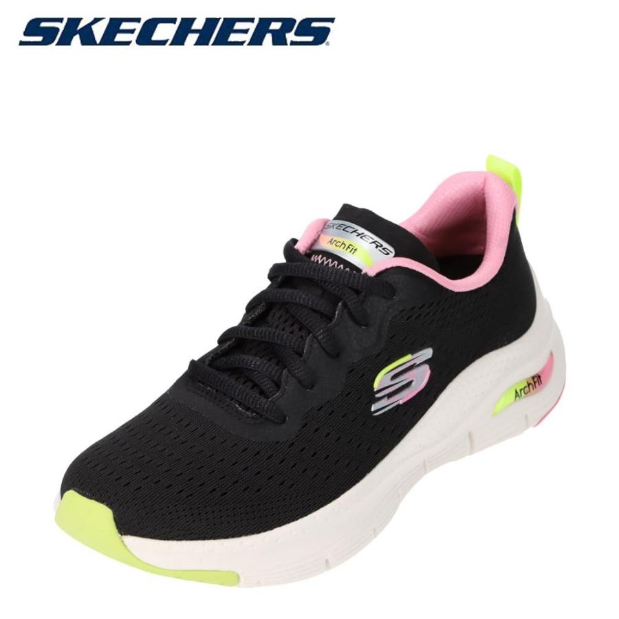 スケッチャーズ Skechers レディース スポーツシューズ ウォーキングシューズ Arch Fit ブラック Shoe Plaza シュープラザ 通販 Yahoo ショッピング