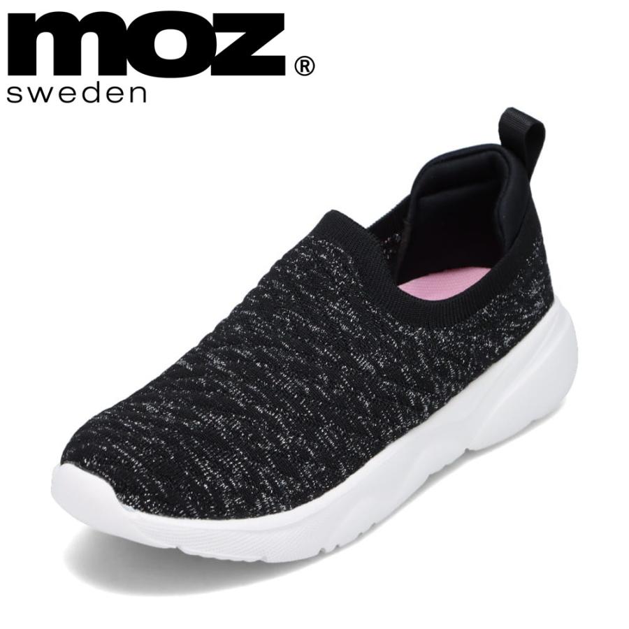 モズ スウェーデン MOZ sweden MOZ-23001 レディース スニーカー ランニングシューズ スリッポン 軽量 メッシュ 通気性 ...