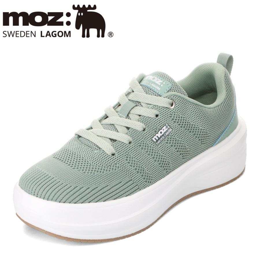moz（モズ） スウェーデン 厚底ニットスニーカー MOZ-950 レディース