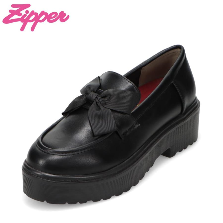 Zipper（ジッパー） 厚底リボンローファー ZP-309 レディース