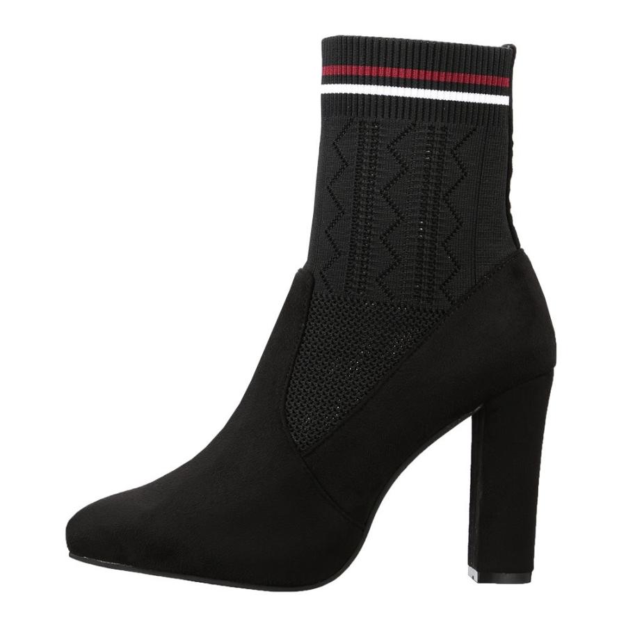 デュラス Duras Dr3801 レディース ブーツ ショートブーツ ソックスブーツ ニット 人気 ブランド ブラック Shoe Plaza シュープラザ 通販 Paypayモール