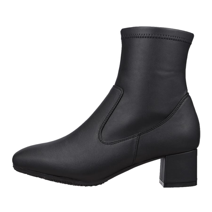 サボイ Savoy Sa レディース ブーツ ショートブーツ スクエアトゥ ストレッチ 伸びる 人気 ブランド ブラック Shoe Plaza シュープラザ 通販 Paypayモール