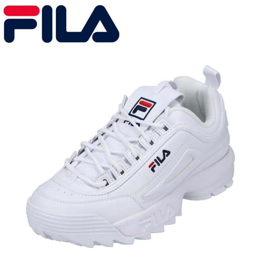 FILA フィラ F0540 メンズ スニーカー ダッドシューズ 90年代 ディスラプター2 人気 ブランド ホワイト :430858900