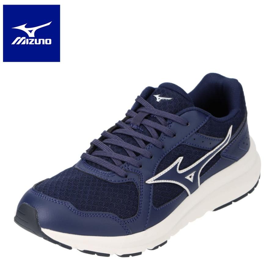 ミズノ MIZUNO B1GE220114 メンズ スポーツシューズ ウォーキングシューズ 幅広 ワイド 4E ネイビー 433034240
