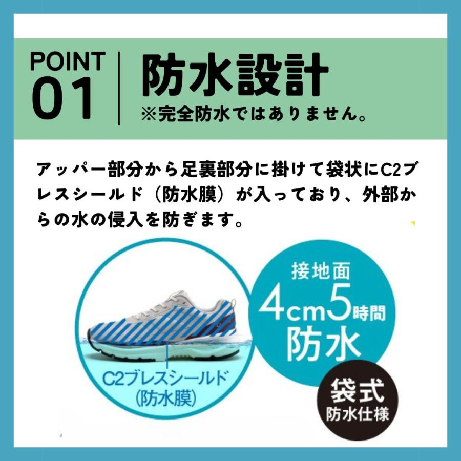 CEDAR CREST（セダークレスト） スニーカー メンズ 防水 通気性 透湿