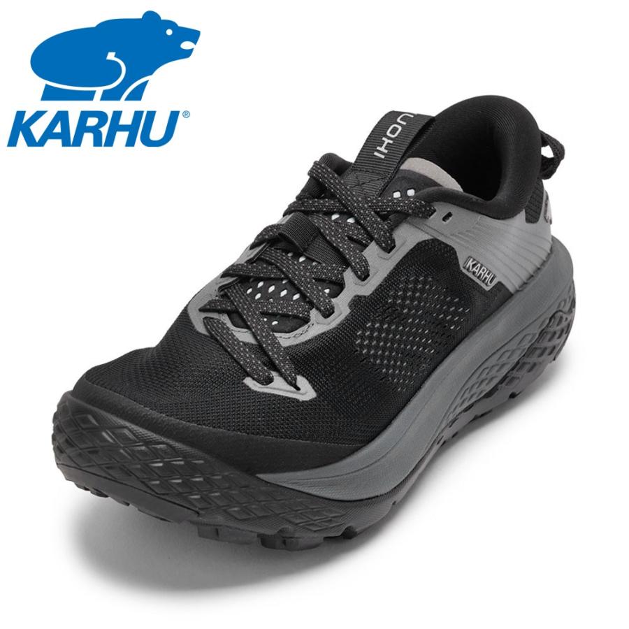 カルフ KARHU KH204006 レディース靴 靴 シューズ 2E スニーカー トレイルラン トレラン ランニング シューズ 撥水 クッション性 イコニトレイル1.0 グリップ 耐久性 ローカットスニーカー 人気 ブランド ブラック×ブラック KARHU（カルフ） イコニトレイル1.0 KH204006 レディース スニーカー