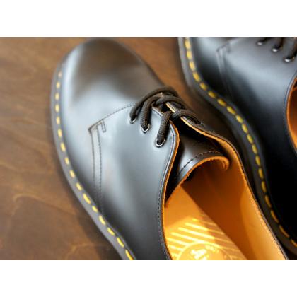 イングランド製 ドクターマーチン Dr.Martens 3ホール 3アイレット メンズ レディース VINTAGE 1461 BLACK 黒 12877001 正規品 made in ENGLAND｜shoe-go-shoe｜03