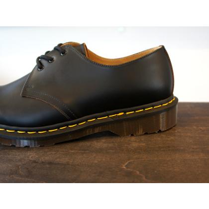 イングランド製 ドクターマーチン Dr.Martens 3ホール 3アイレット メンズ レディース VINTAGE 1461 BLACK 黒 12877001 正規品 made in ENGLAND｜shoe-go-shoe｜06