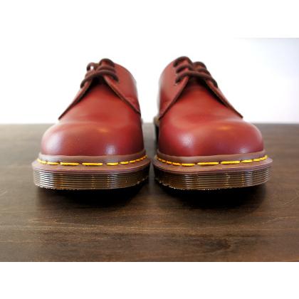 イングランド製 ドクターマーチン Dr.Martens 3ホール 3アイレット メンズ レディース VINTAGE 1461 OXBLOOD 12877601 QUILON made in ENGLAND 正規品｜shoe-go-shoe｜02