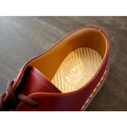 イングランド製 ドクターマーチン Dr.Martens 3ホール 3アイレット メンズ レディース VINTAGE 1461 OXBLOOD 12877601 QUILON made in ENGLAND 正規品｜shoe-go-shoe｜09