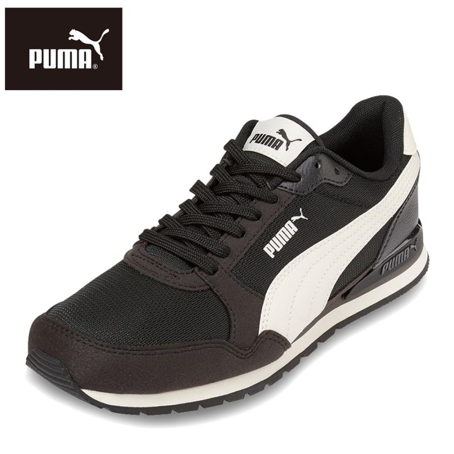 プーマ スニーカー レディース 運動 通勤 通学 ブラック×ホワイト PUMA ST ランナー V3 メッシュ BG 385510.11L 爆買 SALE