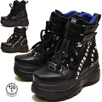 スタッズ付き厚底スニーカー メンズ ハイカット ヨースケ Yosuke 予約 は3営業日内に発送 Yosuke 靴カフェ 通販 Yahoo ショッピング