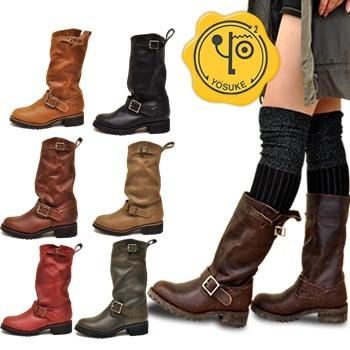 ヨースケ Yosuke 靴 エンジニアブーツ レディース 本革 ミドル丈 予約 は3営業日内に発送 Yosuke 752 靴カフェ 通販 Yahoo ショッピング