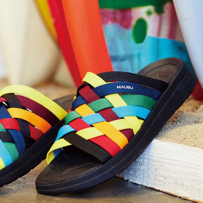 MALIBU SANDALS（マリブサンダルズ） ZUMA NYLON ズマ ベージュ マルチカラー ビーチサンダル : SHOE LIFE ...