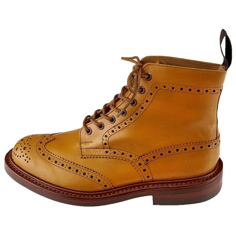 Tricker S トリッカーズ M5634 Stow メンズ レザー カントリーブーツ メダリオン ダイナイトソール エーコン ブラウン キャメル トリッカーズ5634 Aco 靴のシューマート 通販 Paypayモール