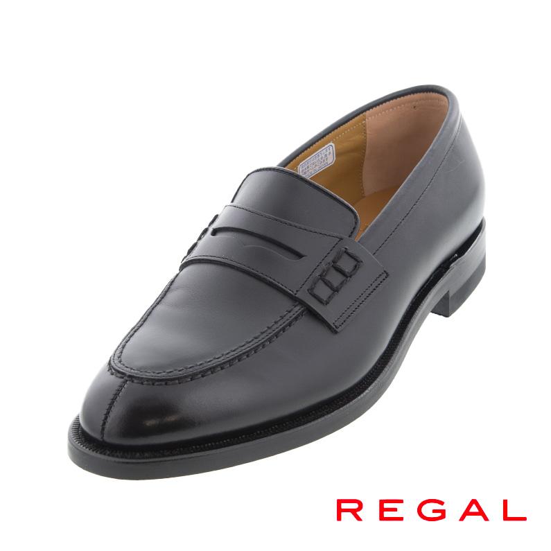 REGAL（リーガル） メンズ ローファー JE02AH 幅広3E ブラック 黒