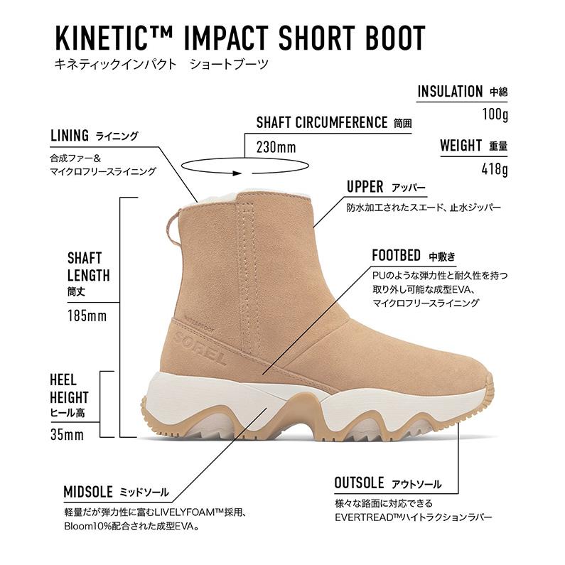 SOREL（ソレル） レディース ブーツ キネティック インパクト ショート
