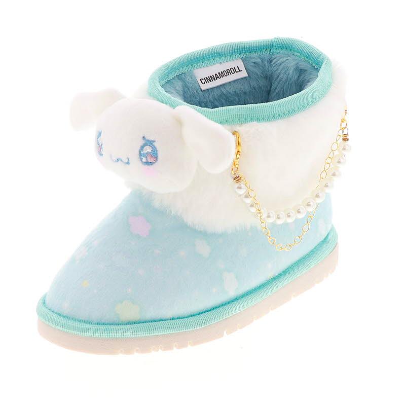 シナモロール Sanrio サンリオ シナモン キッズ ブーツ ムートン調