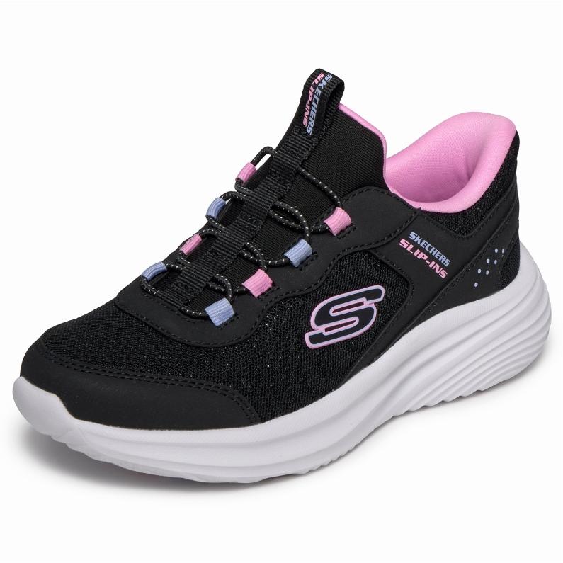 SKECHERS スケッチャーズ スリップインズ キッズ ジュニア スニーカー BOUNDER PRO 303690L BLK BLACK ブラックの画像
