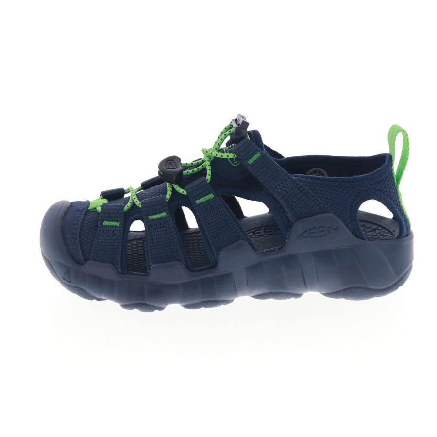 KEEN キーン ビッグキッズ ハイパーポート エイチツー キッズ サンダル HYPERPORT H2 1031915 NAVEAL ACADEMY/VIBRANT GREEN 夏 アウトドア レジャーの画像