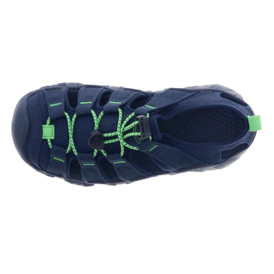 KEEN キーン ビッグキッズ ハイパーポート エイチツー キッズ サンダル HYPERPORT H2 1031915 NAVEAL ACADEMY/VIBRANT GREEN 夏 アウトドア レジャーの画像