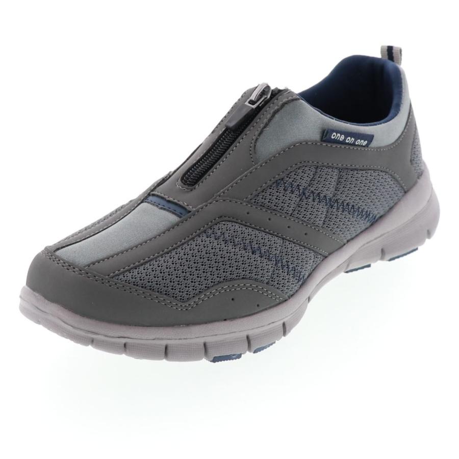 メンズスニーカー カジュアルスニーカー 軽い センターファスナーで大きく開く 履きやすい モノ Mono Ft 517 グレー ネイビー 靴のシューマート 通販 Paypayモール