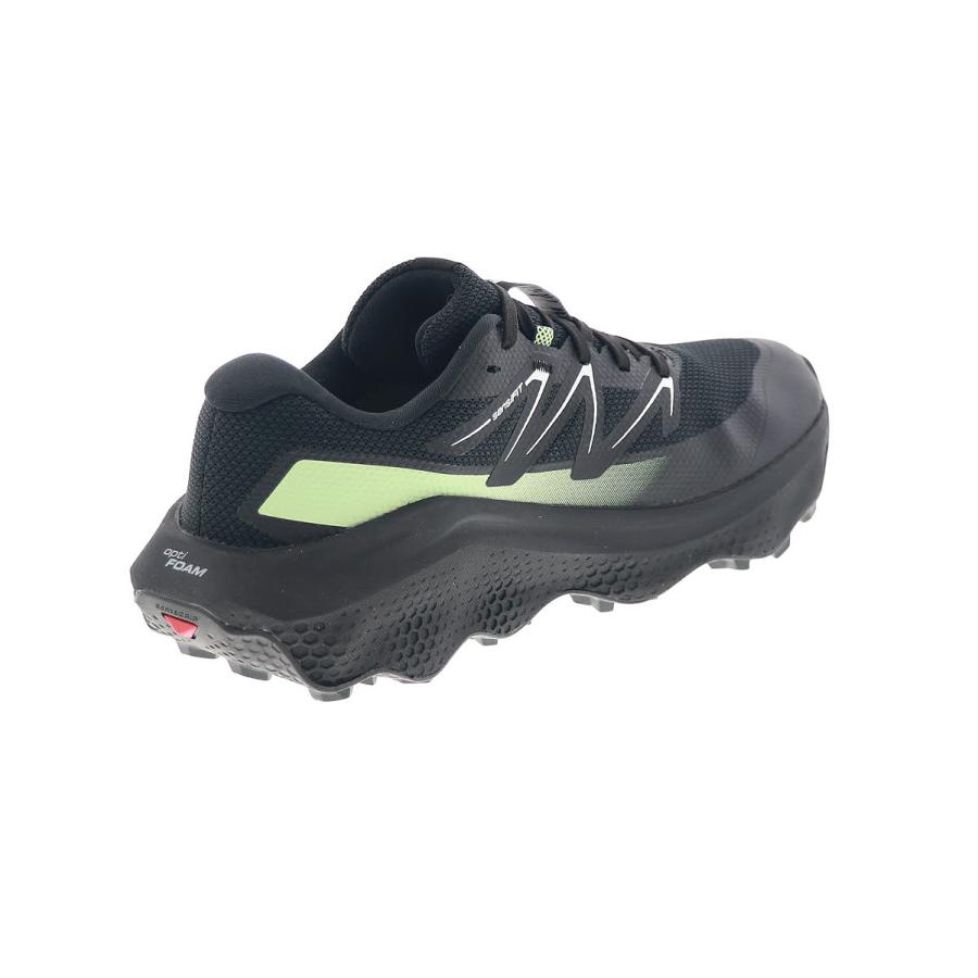 サロモン メンズ スニーカー 男性用 トレイル ランニングシューズ アウトドア SALOMON ULTRA FLOW 2 GORE-TEX 防水 479814 27 V0 ブラック/グリーンの画像