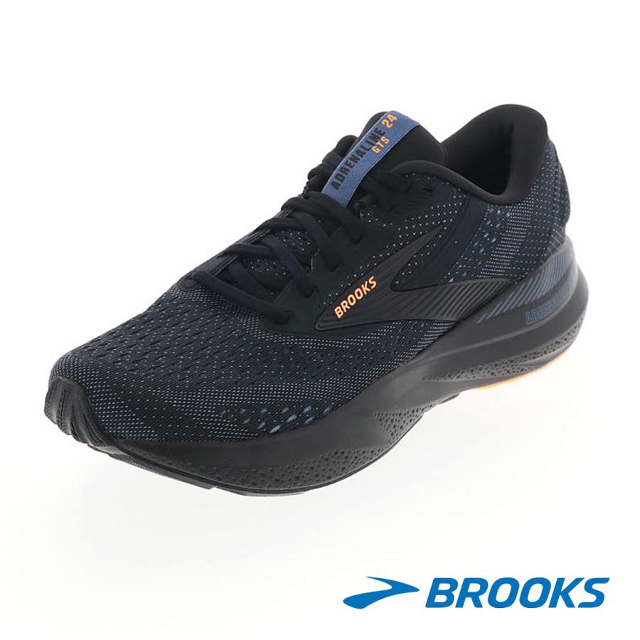 90.新品 ブルックス アドレナリンGTS24 ランニングシューズ 25cm 黒 BROOKS（ブルックス） アドレナリンGTS24 メンズ ランニングシューズ