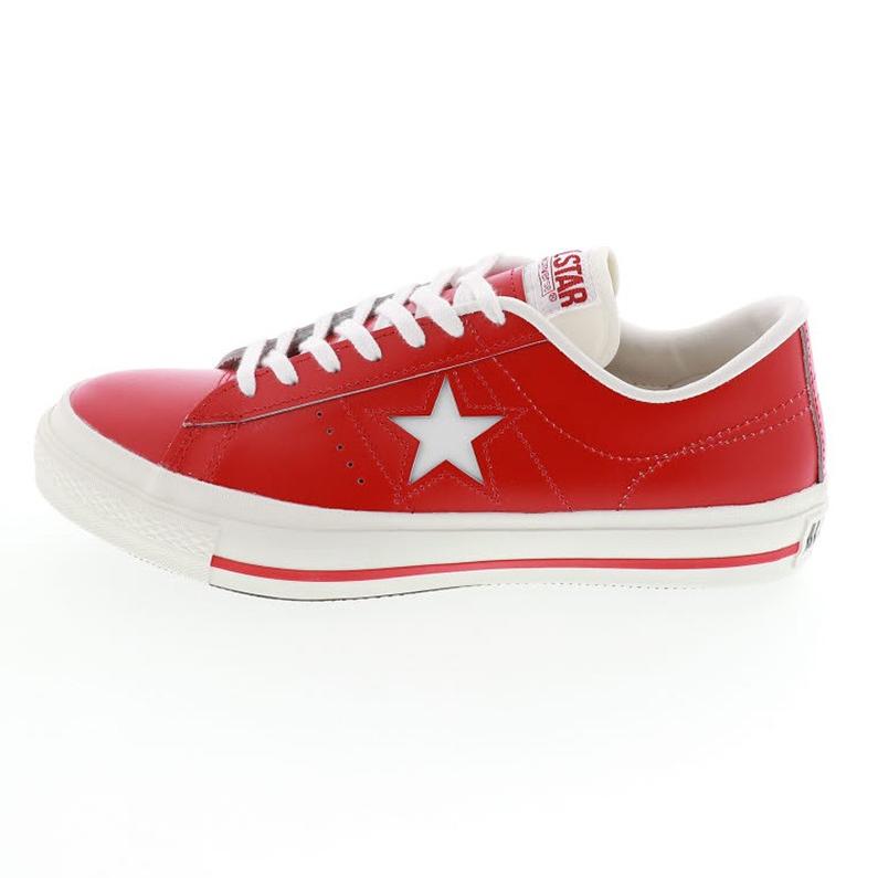 コンバース Converse メンズ スニーカー ワンスター ジェイ ローカット One Star J Red レザー Japanモデル レッド 赤 靴のシューマート 通販 Paypayモール
