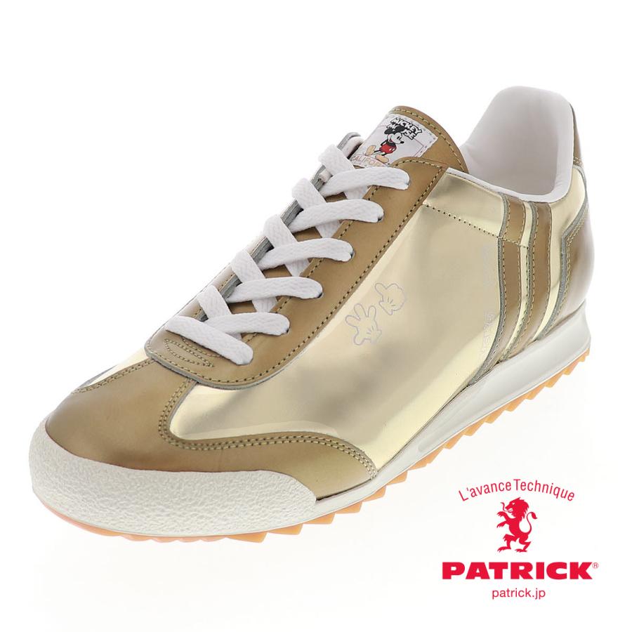 パトリック ミッキーコラボ 限定 スニーカー メンズ ローカット Patrick Mickey Liv Gld ミッキー リバー メタリック ゴールド 26 0cm 26 5cm 27 0cm 靴のシューマート 通販 Paypayモール