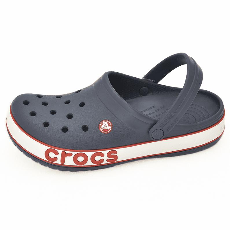 クロックス レディース サンダル クロックバンド ボールド ロゴ クロッグ crocs crocband bold logo clog ネイビー ペッパー 206021 02G｜shoemart｜02