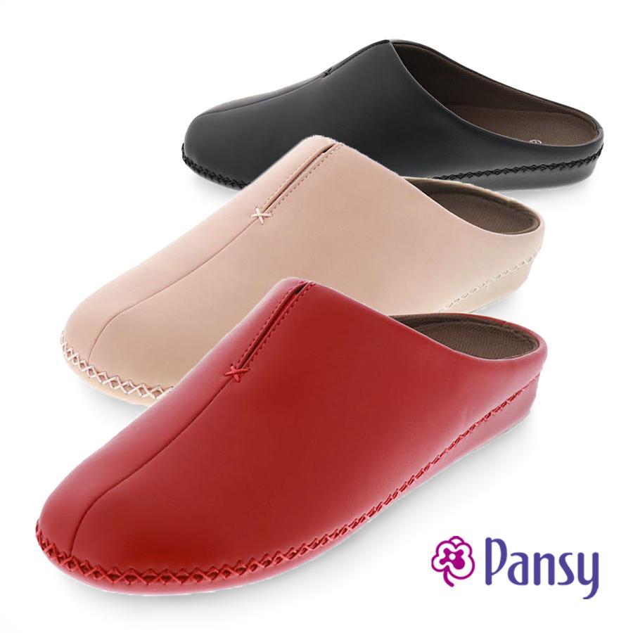 パンジー Pansy レディース ルーム シューズ 室内履き サンダル オフィス 滑りにくい Psy 9250 ブラック レッド ピンク M L Ll 靴のシューマート 通販 Paypayモール