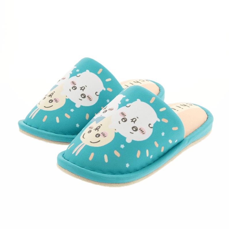 ちいかわ ハチワレ うさぎ スリッパ 室内履き ルームシューズ オレンジ