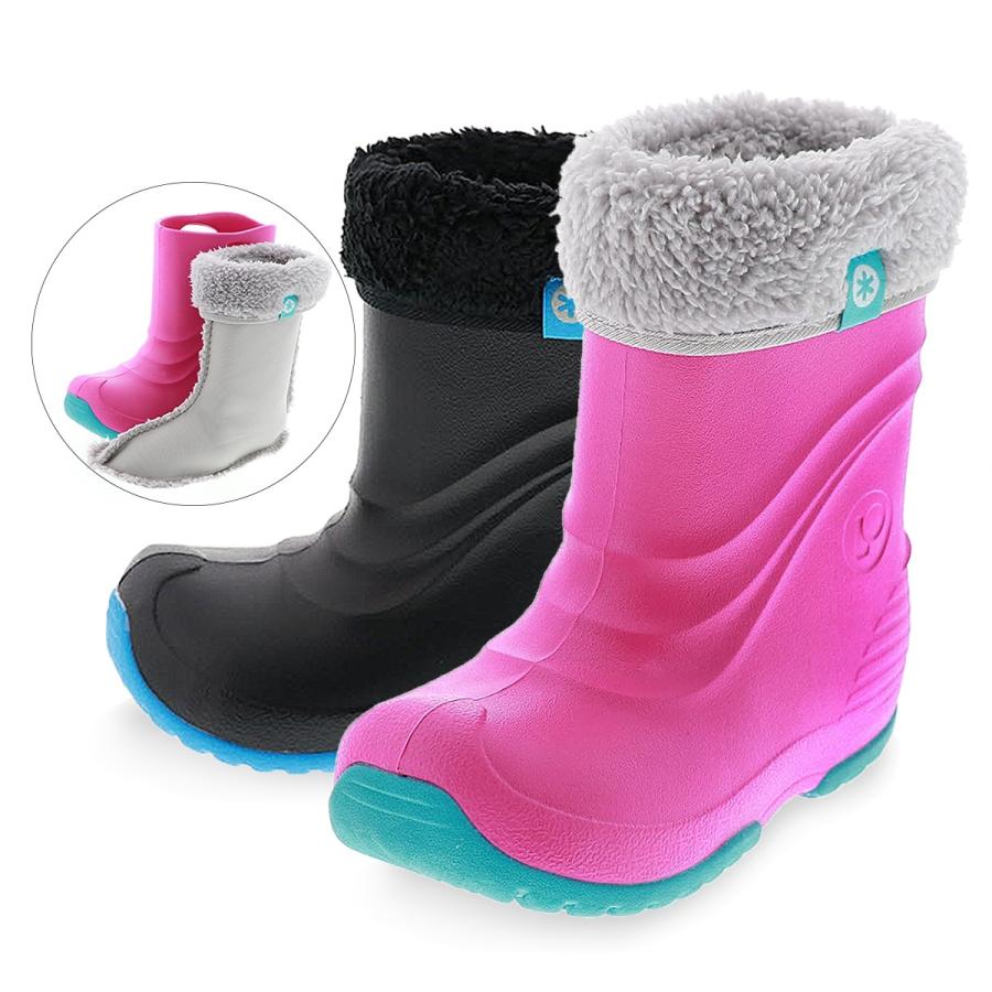 プーキーズ Pookies キッズ ベビー ブーツ 超軽量 2way 防水 防寒 レイン Pk Eb510 ブラック ピンク 16 0cm 24 0cm 靴のシューマート 通販 Paypayモール