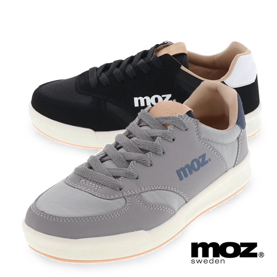 モズ レディース スニーカー カジュアル シューズ Moz 1960 ローカット 紐靴 軽い 歩きやすい 通勤 通学 グレー 黒 ブラック 22 5cm 24 5cm 靴のシューマート 通販 Paypayモール