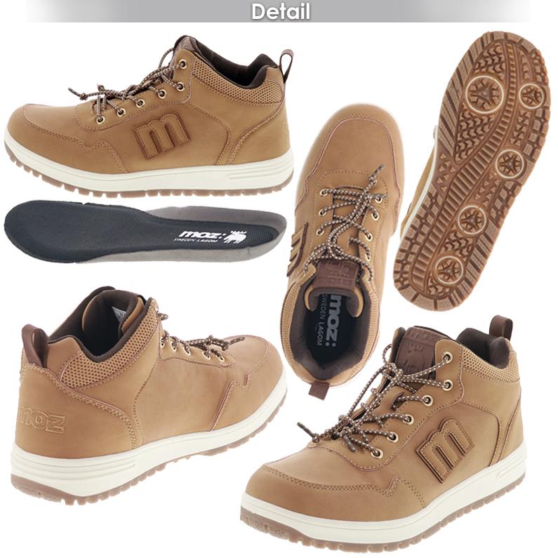 moz（モズ） 靴 MOZ 5675 メンズ スニーカー ブーツ ミッドカット 防水