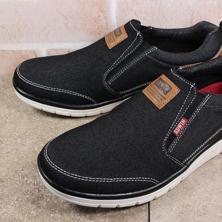 EDWIN（エドウィン） スニーカー スリッポン メンズ EDW-7644 靴 軽量