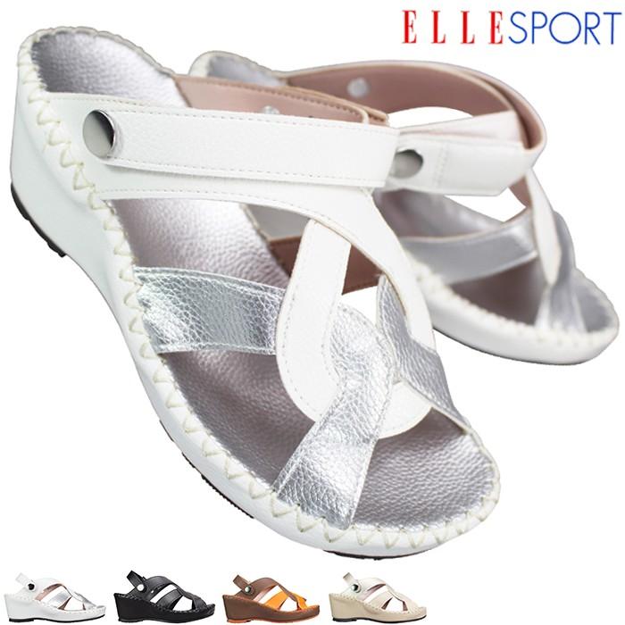 ELLE SPORT（エルスポーツ） ミュールサンダル ESP12738 23cm〜24.5cm