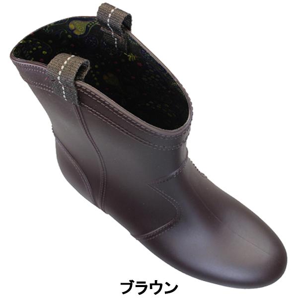 モンフレール レインブーツ LB8127 レディース ブラック・ブラウン Sサイズ〜Lサイズ レインシューズ 雨靴 長靴 ショートブーツ 婦人用 完全防水 黒 Mon Frere 通販 モンフレール レインシューズ 2cmインヒール レインブーツ LB8128 レディース ブラック 24.5 cm~25.0 cm