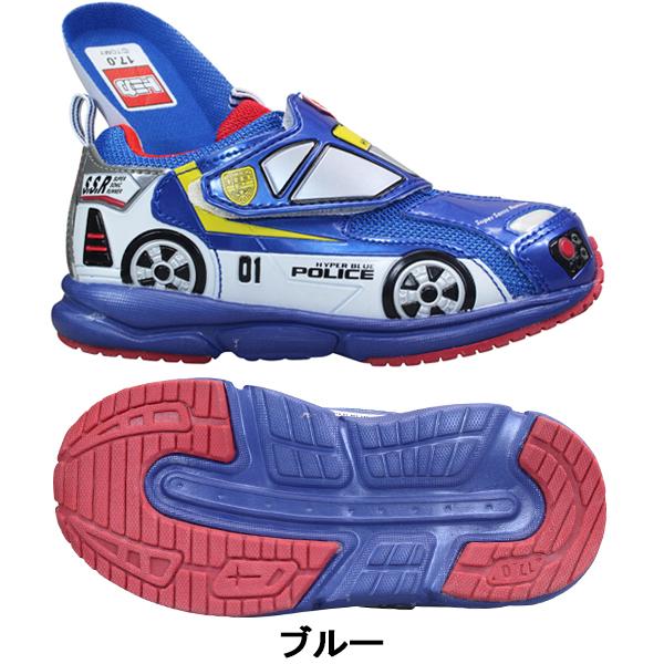 キッズスニーカー トミカ ブルー 15cm 18cm ハイパーブルーポリス スーパーソニックランナー キッズシューズ マジックテープ 靴ショップやまう 通販 Paypayモール