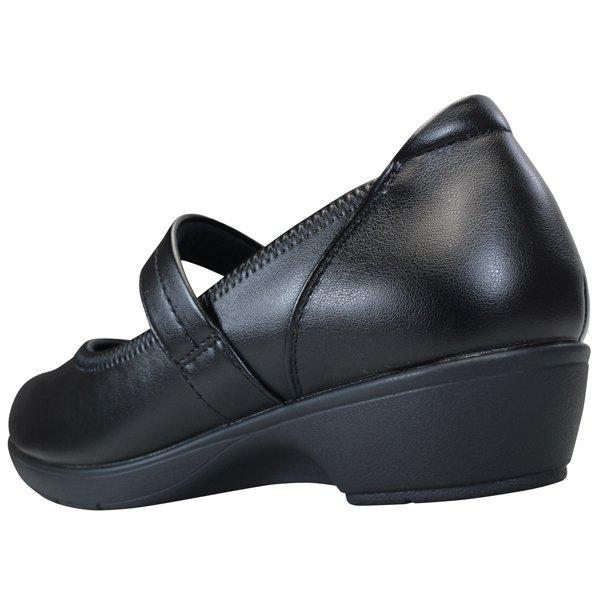 パンプス アシックス 商事 レディワーカー ビジネス 冠婚葬祭 LO15550 黒 3E相当 ストラップ 約3.4cmヒール LO-15550 Lady  worker :lwk-015550-2000:靴ショップやまう - 通販 - Yahoo!ショッピング