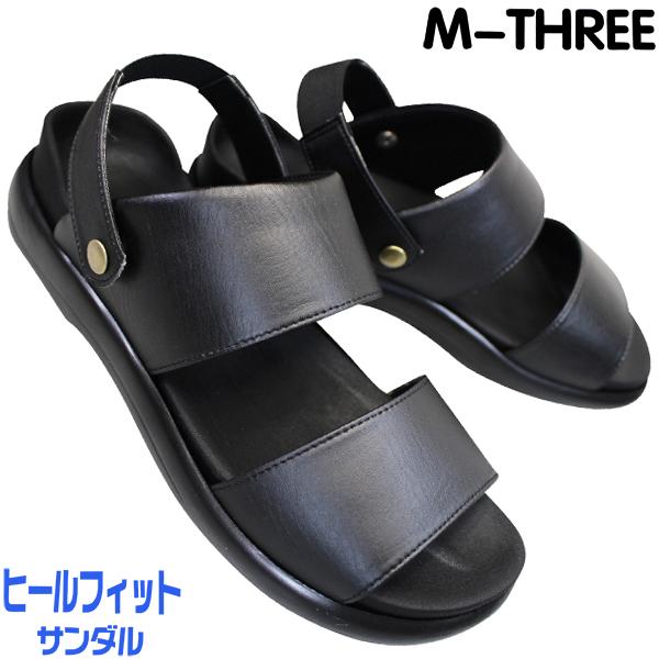 エムスリー（M3） サンダル カジュアル mmm 95 メンズ 黒 ブラック