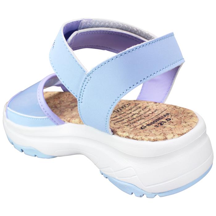 Ni-mo 厚底サンダル ニーモ NM J131 ホワイト/ブラック